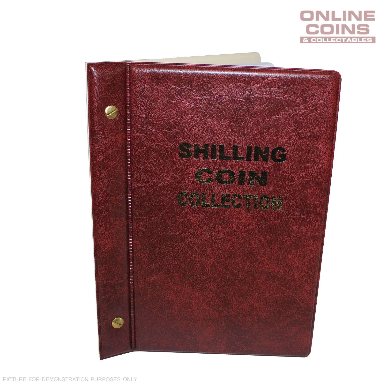 VST Australian Shilling Album 1910-1964 With Printed Mintage Interleaves RED